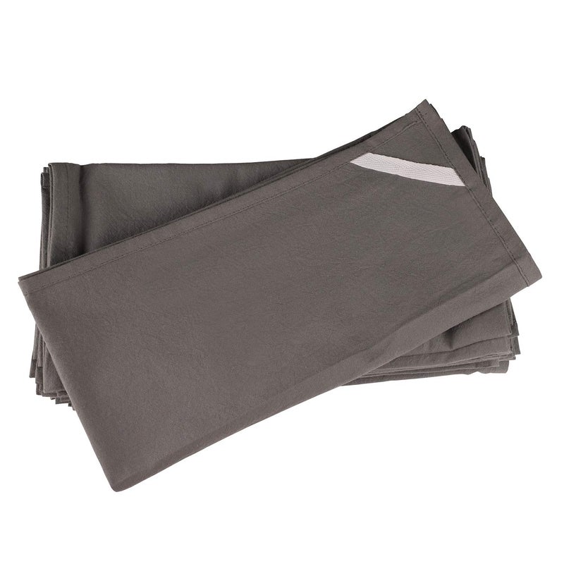 DG Collections 100% Cotton Flour Sack Towels â€“ 12 Pack, 27x27 Inches, Grey, Lint-Free, Pre-Washed, Hemmed Edges â€“ Reusable Kitchen Towels for Cleaning, Embroidery, Printing & Crafts - Grey - Image 4